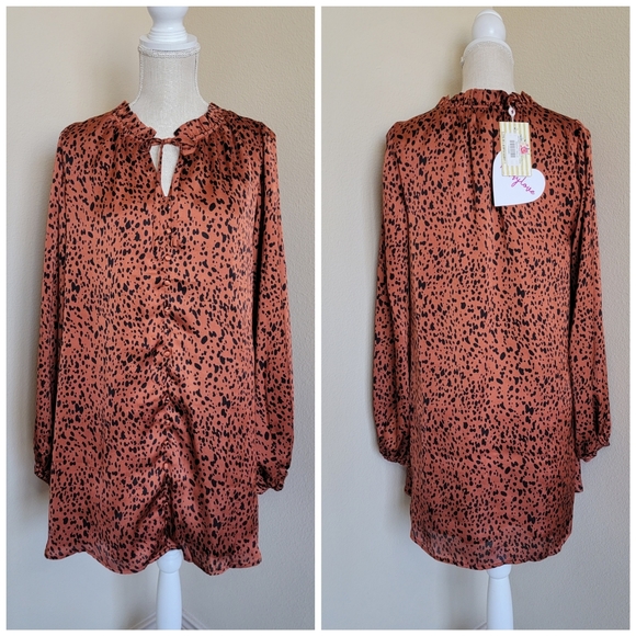 NWT Buddy Love Leah button up short dress - Picture 3 of 7